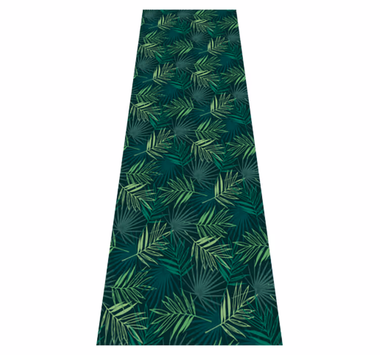 Alfombra vinílica oficina patrón tropical mezcla - TenVinilo