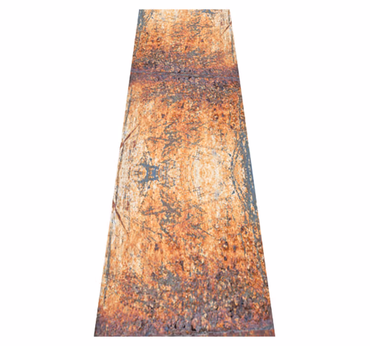 Alfombra vinílica dormitorio patrón concreto gris y marrón - TenVinilo