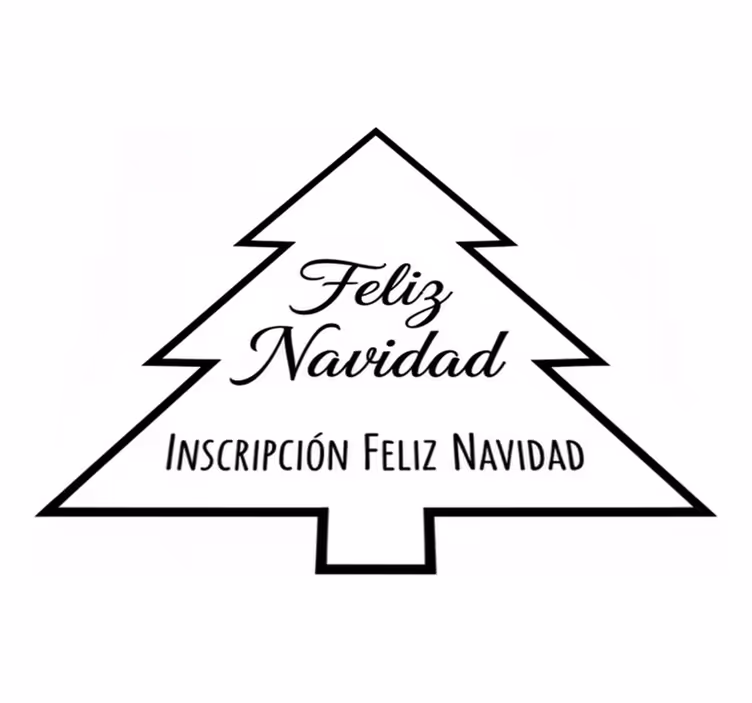 Alfombra vinílica dormitorio inscripción feliz navidad - TenVinilo