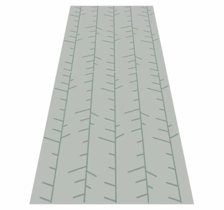 Alfombra vinílica nórdica patrón líneas verticales menta - TenVinilo