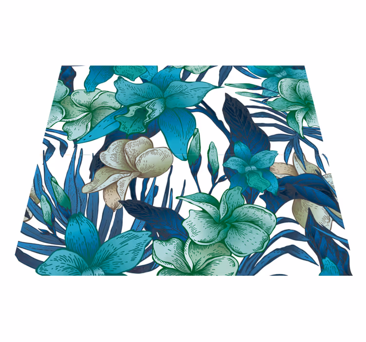 Alfombra vinílica naturaleza papel pintado tropical - TenVinilo