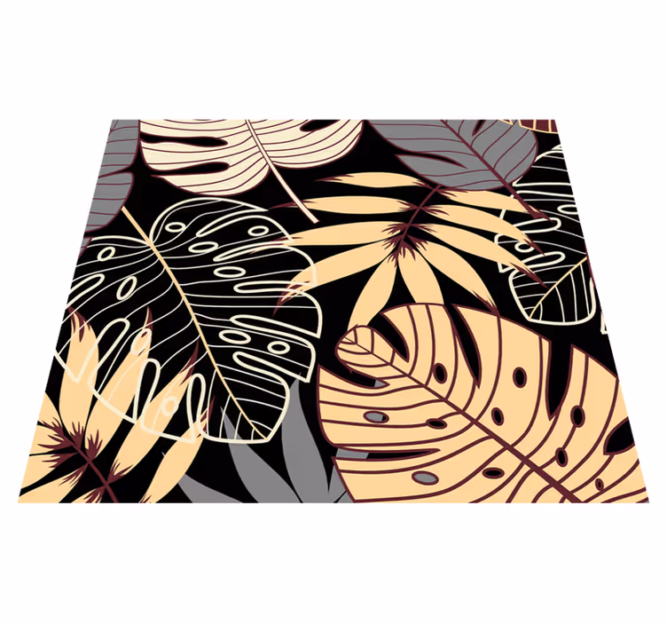 Alfombra vinílica naturaleza selva tropical vintage - TenVinilo