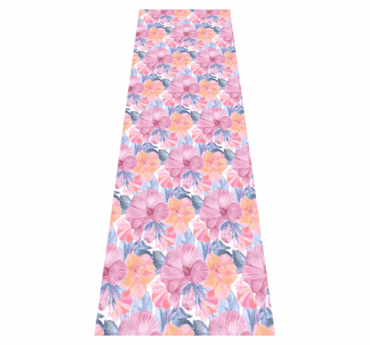 Alfombra vinílica naturaleza malva acuarela - TenVinilo
