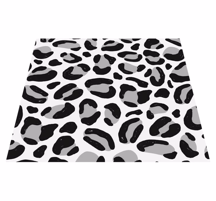 Alfombra vinílica de animales piel de leopardo - TenVinilo