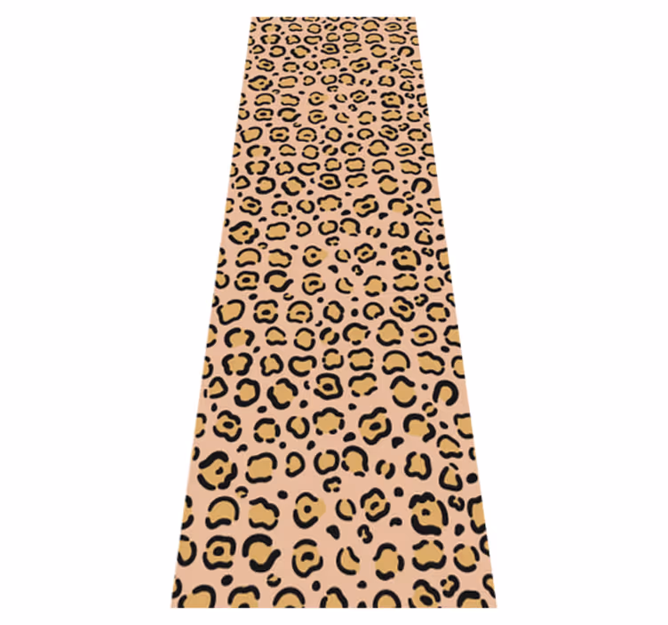 Alfombra vinílica de animales leopardo pastel print - TenVinilo