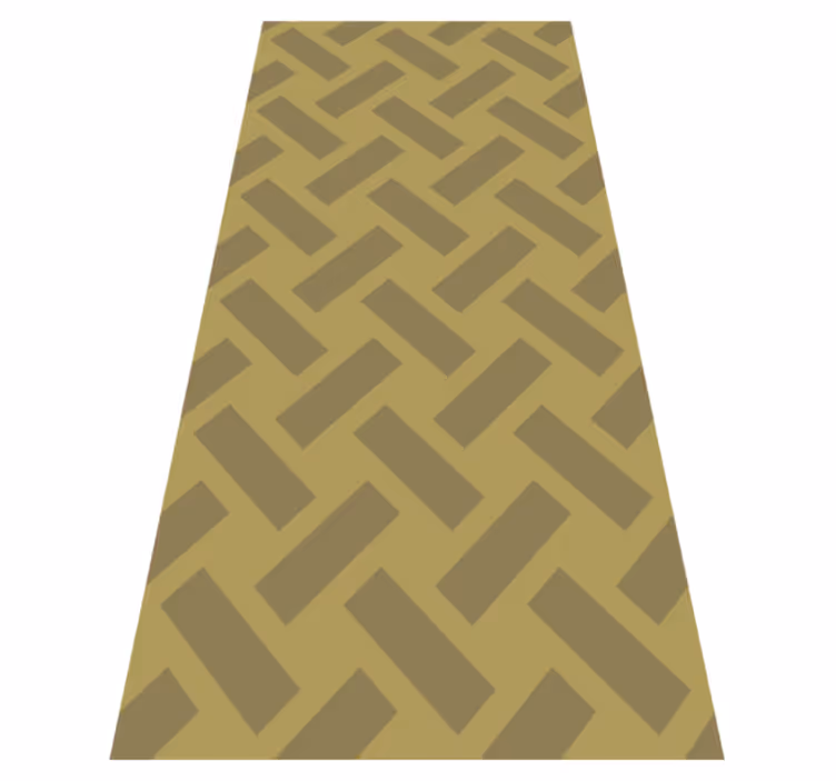 Alfombra vinílica textura patrón geométrico amarillo - TenVinilo