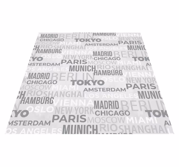 Alfombra vinílica frase nueva york - TenVinilo