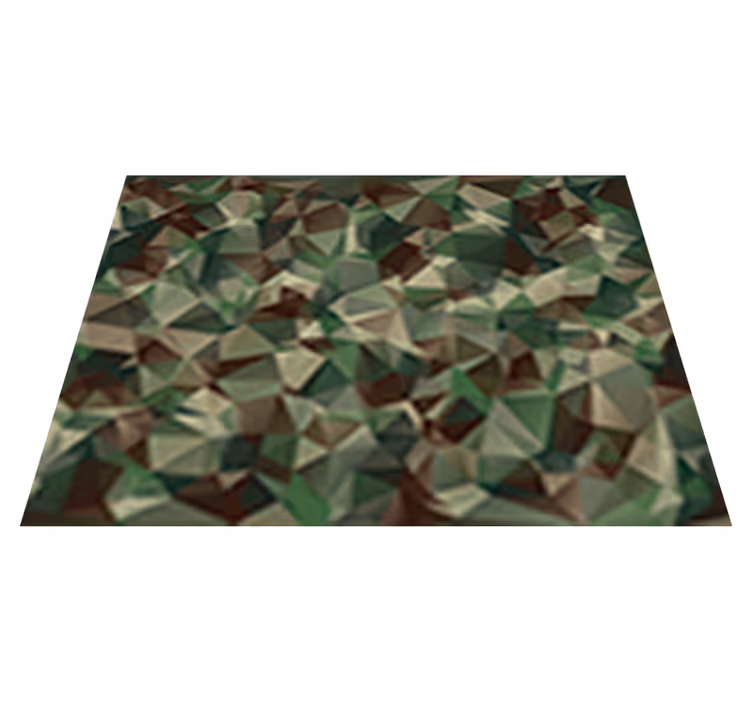 Alfombra vinílica textura diseño camuflaje - TenVinilo