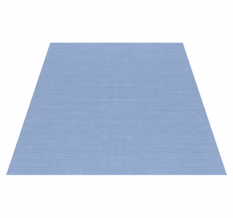 Alfombra vinílica textura motivo yute azul delgado - TenVinilo