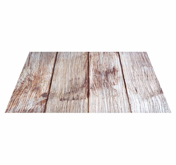 Alfombra vinílica recibidor tablones de madera marrón claro - TenVinilo