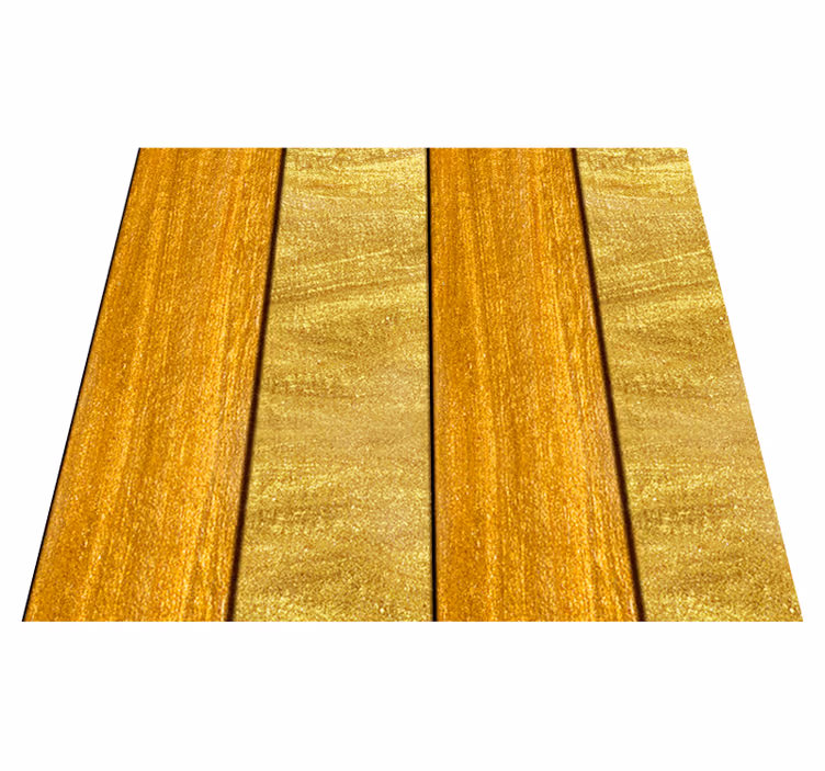 Alfombra vinílica amarilla acabado madera texturizada - TenVinilo