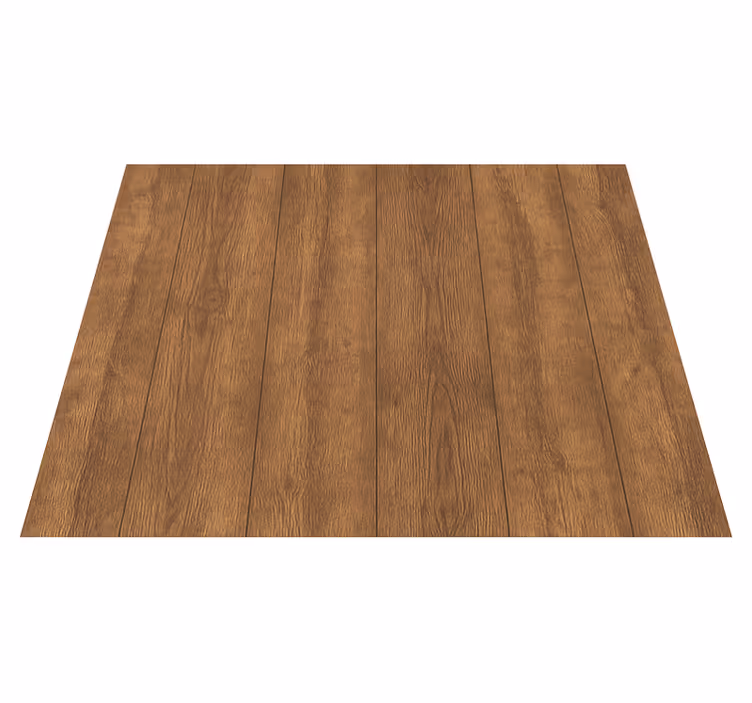 Alfombra vinílica marrón tabla de madera nogal rústico - TenVinilo