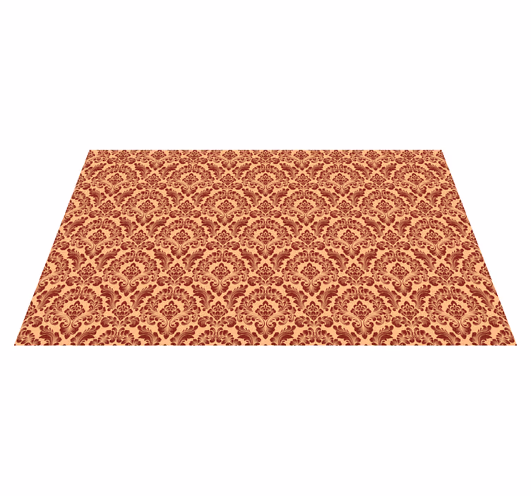 Alfombra vinílica naranja de felpa - TenVinilo