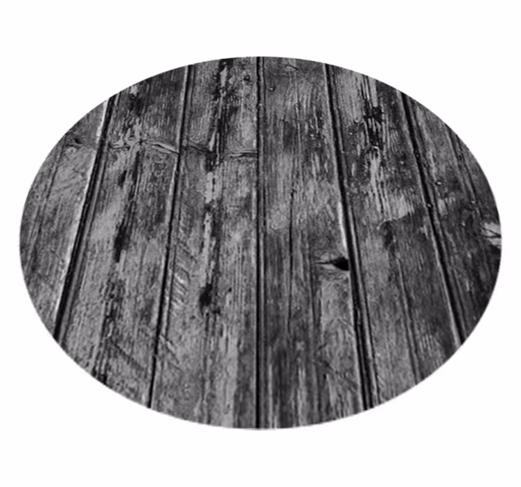 Alfombra vinílica negra patrón madera gris - TenVinilo
