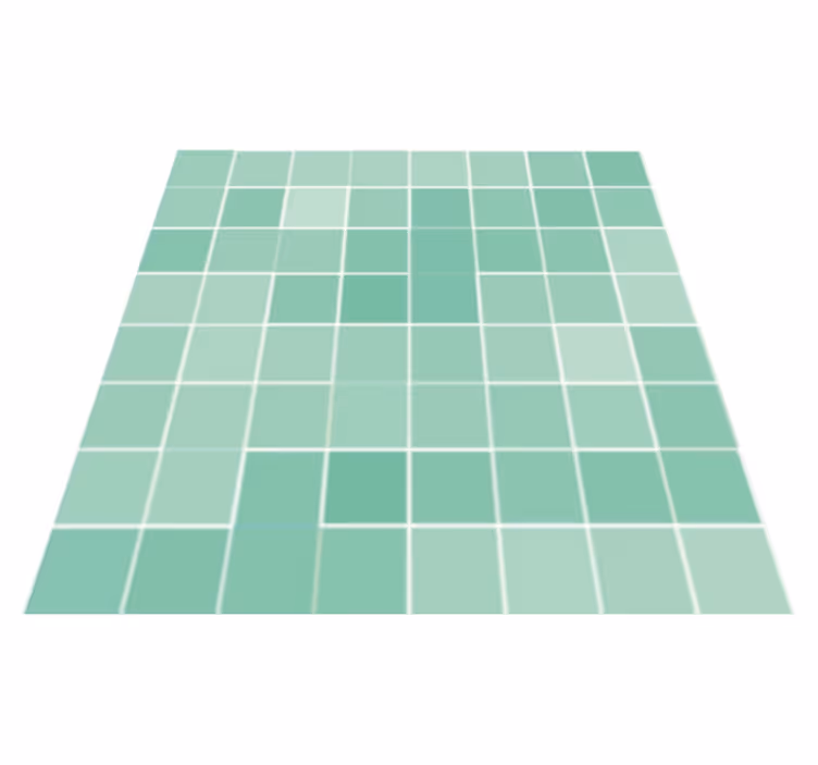 Alfombra vinílica verde azulejo cerámico cuadrado abract - TenVinilo