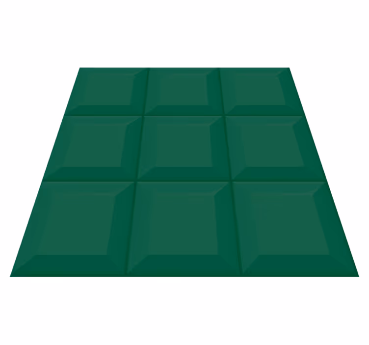 Alfombra vinílica verde pegatina de azulejo de verduras - TenVinilo