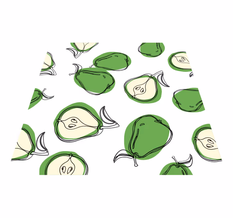 Alfombra vinílica verde pegatinas de cocina - TenVinilo