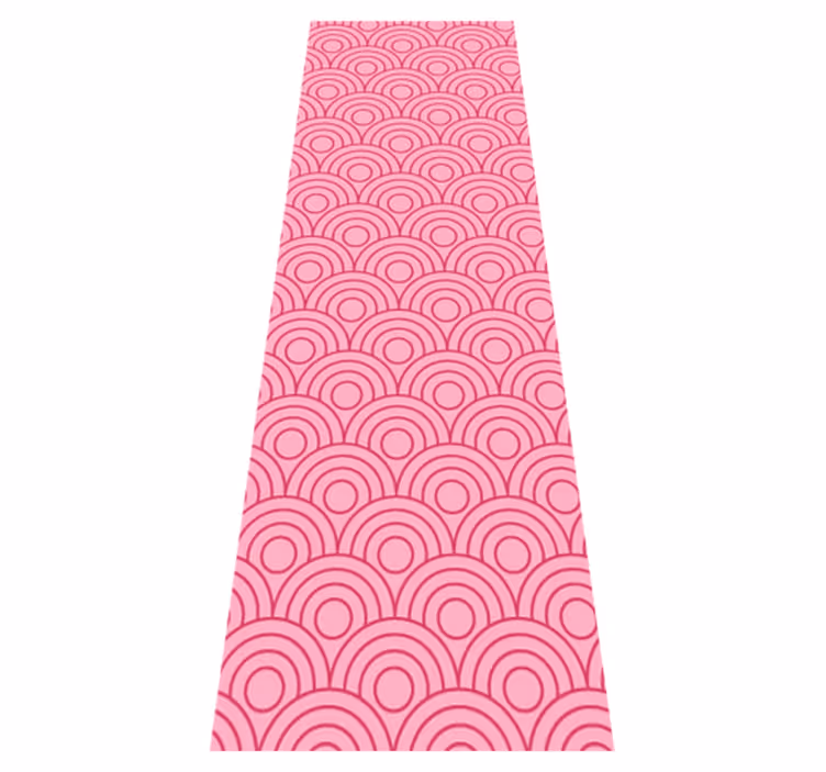 Alfombra vinílica rosa forma rosa y clara - TenVinilo