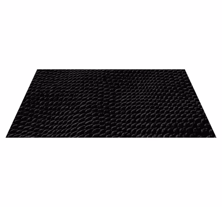 Alfombra vinílica negra piel sepiente - TenVinilo