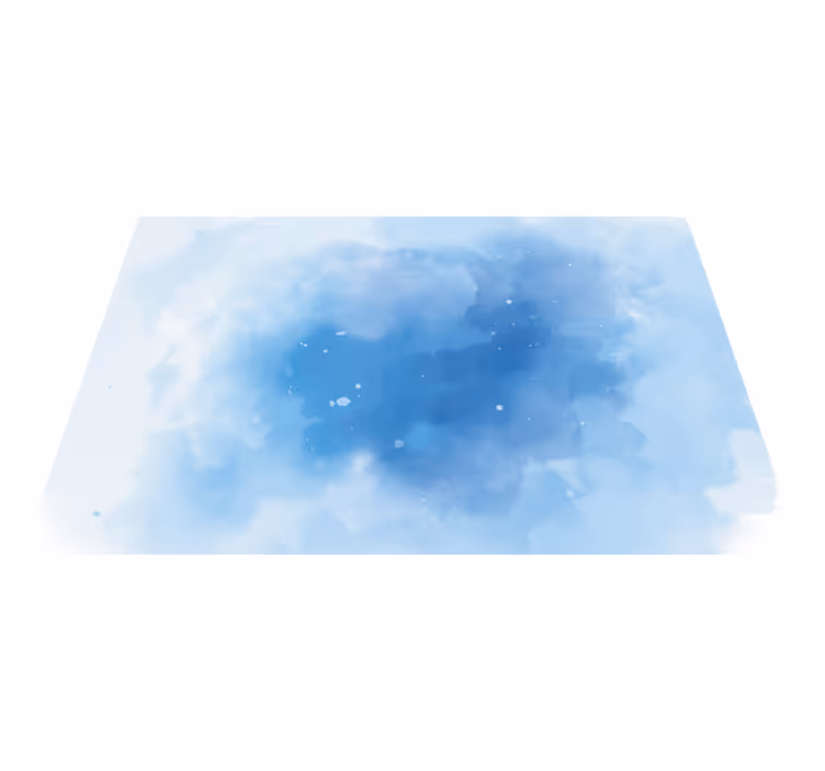 Alfombra vinílica minimalista acuarela azul minimalista - TenVinilo