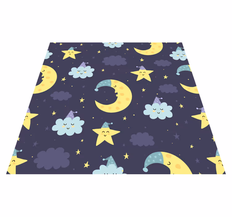 Alfombra vinílica infantil sueño celestial - TenVinilo