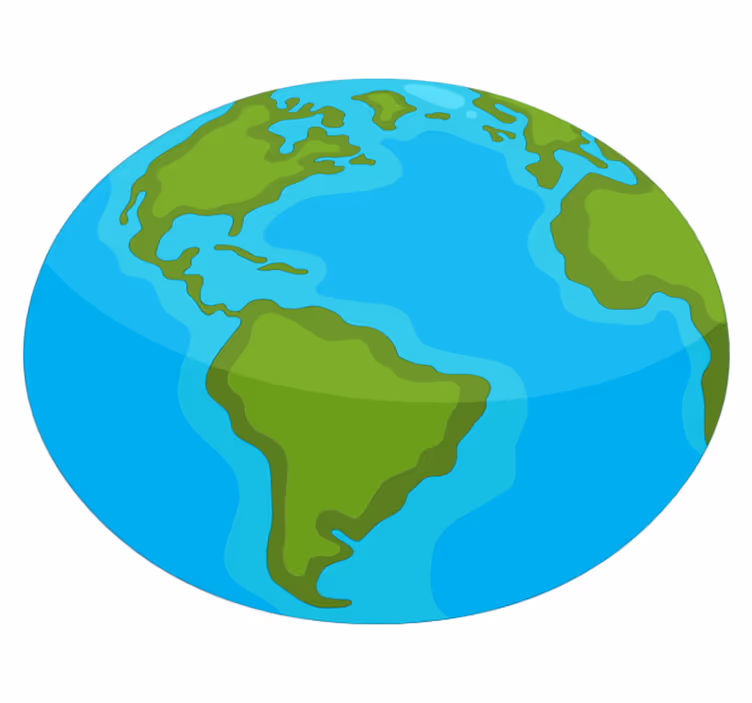 Alfombra vinílica ilustración mapa del mundo - TenVinilo