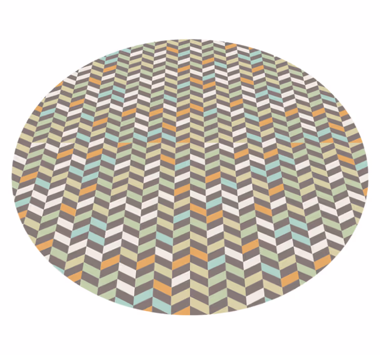 Alfombra vinílica pequeños rombos color pastel - TenVinilo