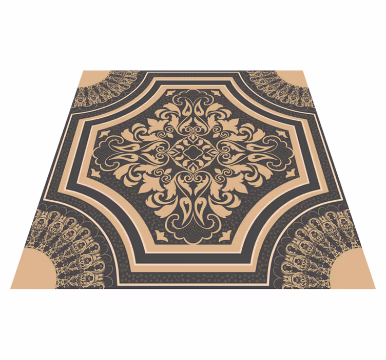 Alfombra vinílica mosaico mosaico ornamental - TenVinilo