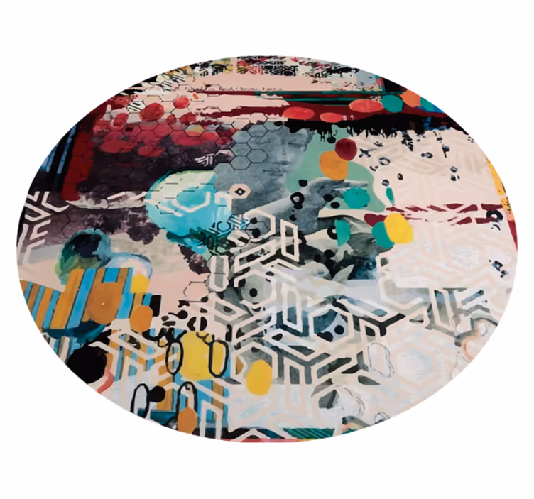 Alfombra vinílica arte urbano multicolor - TenVinilo