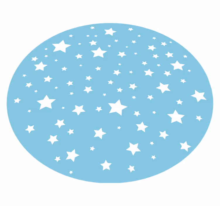 Alfombra vinílica estrellas paisaje estelar celestial - TenVinilo