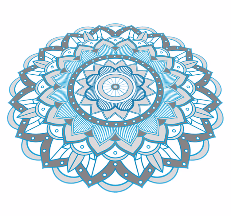 Alfombra vinílica mandala mandala intrincado - TenVinilo