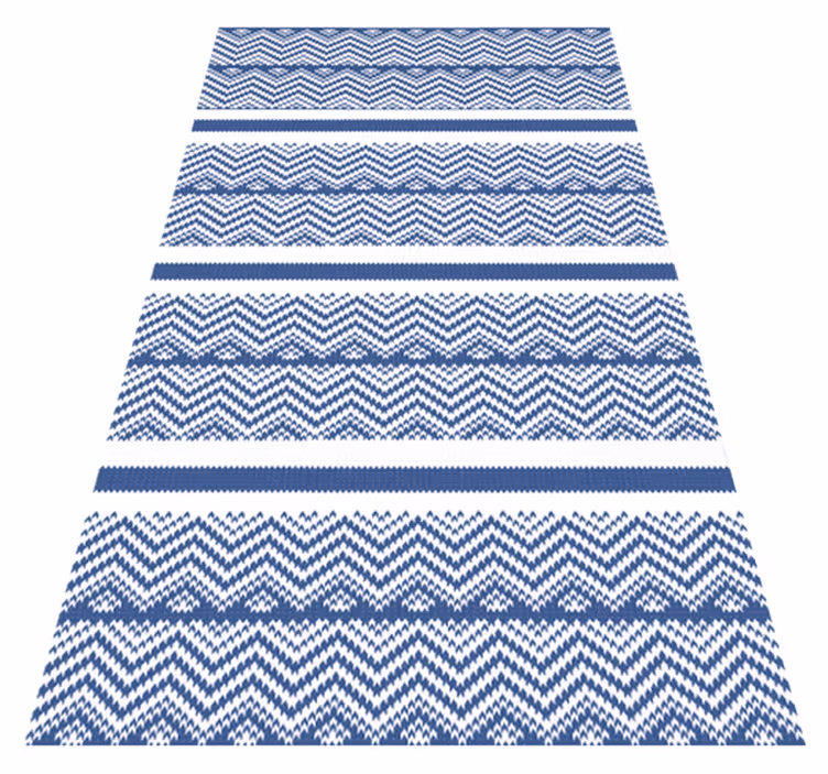 Alfombra vinílica rayas azules minimalistas - TenVinilo