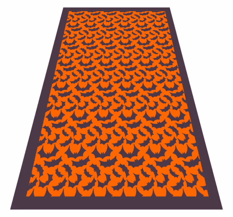 Alfombra vinílica animal print motivo felino adornado - TenVinilo