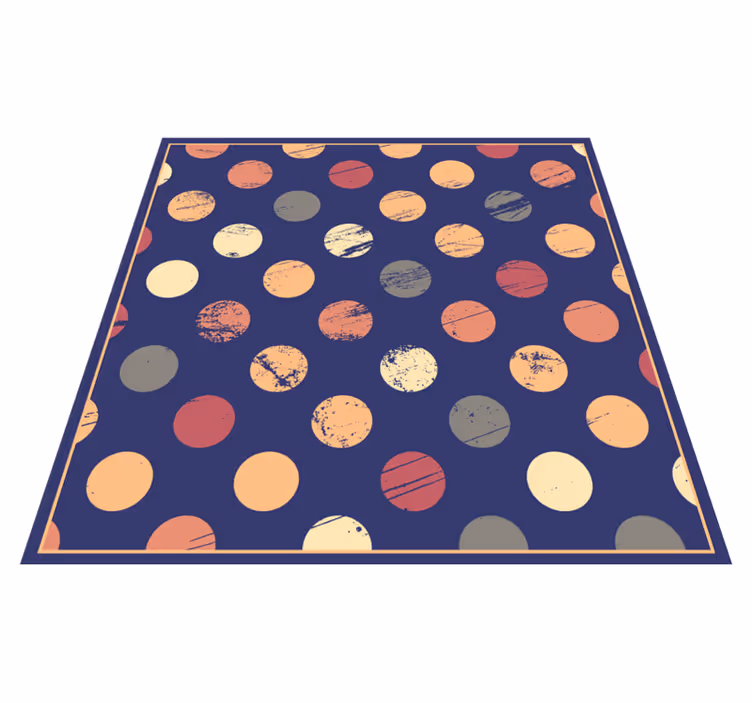 Alfombra vinílica Fondo azul con círculos - TenVinilo