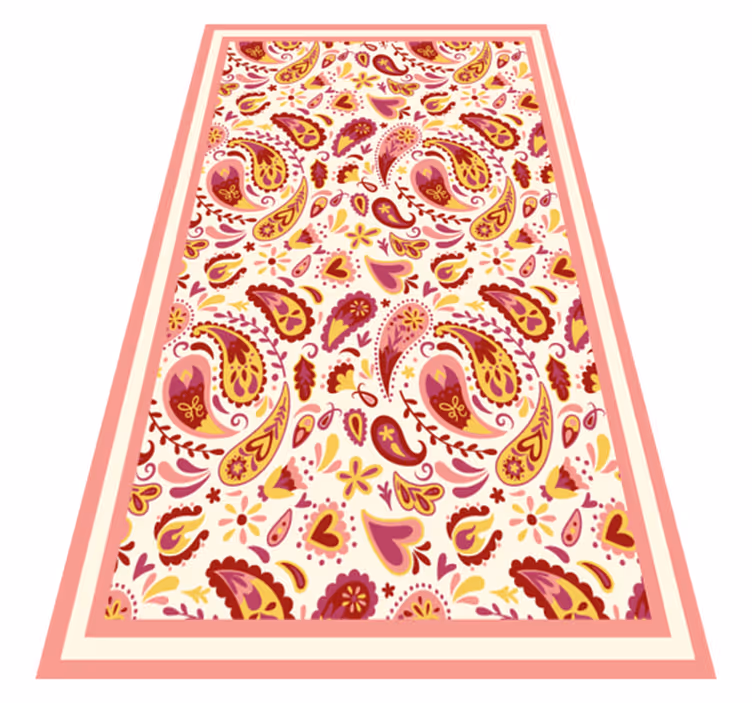 Alfombra vinílica textura textura paisley - TenVinilo