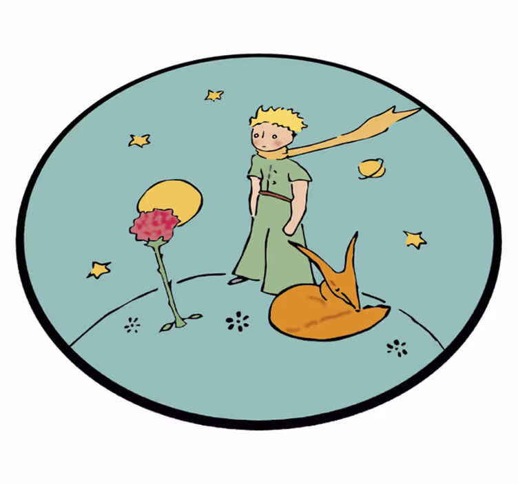 Alfombra vinílica infantil personaje de cuento de hadas - TenVinilo