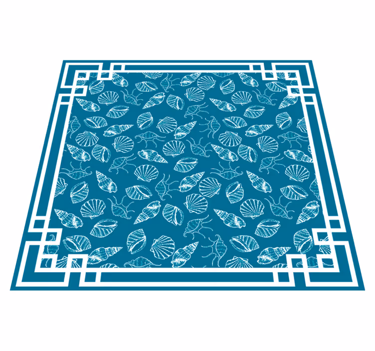 Alfombra vinílica de animales motivo acuático - TenVinilo