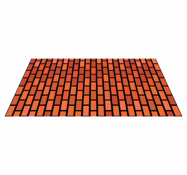 Alfombra vinílica imitación simulación de mosaico geométrico - TenVinilo