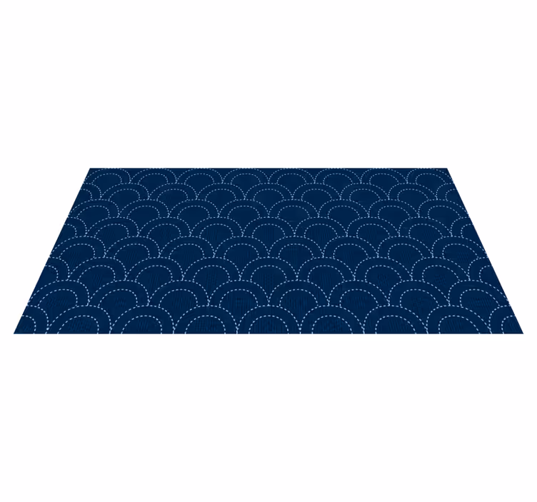 Alfombra vinílica geométrica en tonos de concha - TenVinilo