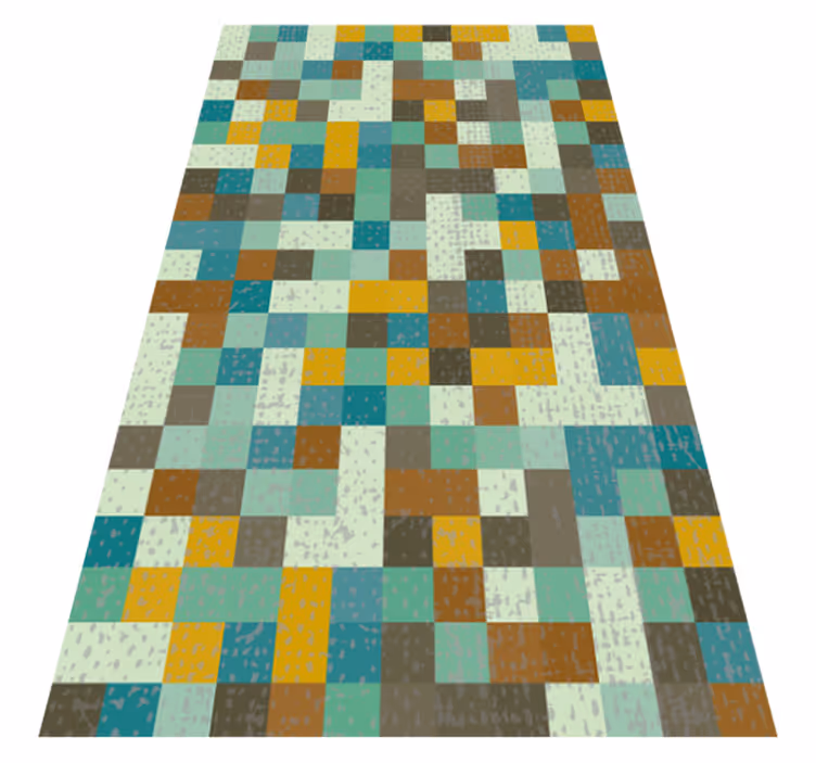 Alfombra vinílica geométrica geometría del mosaico - TenVinilo