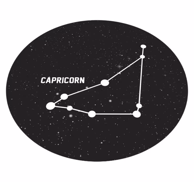Alfombras vinílicas modernas Signo del zodiaco capricornio - TenVinilo