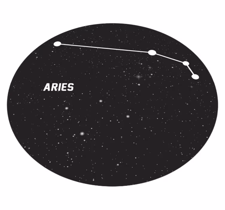 Alfombra vinílica estrellas constelación de aries - TenVinilo