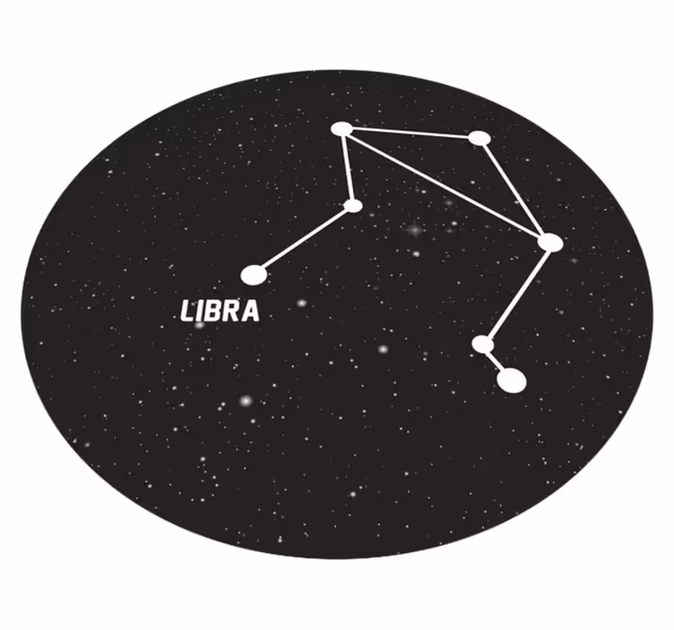Alfombra vinílica estrellas constelación del zodíaco - TenVinilo