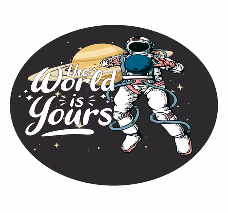 Alfombras vinílicas modernas Espacio el mundo es tuyo - TenVinilo