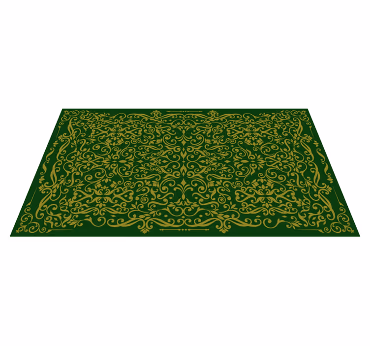 Alfombra vinílica textura patrón de remolino adornado - TenVinilo