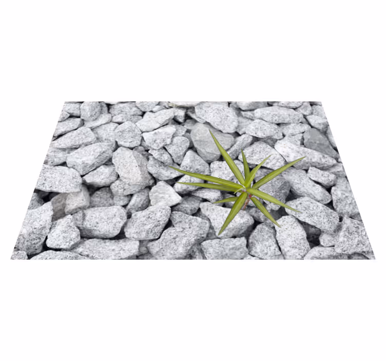 Alfombra vinílica imitación piedra superficie texturizada - TenVinilo