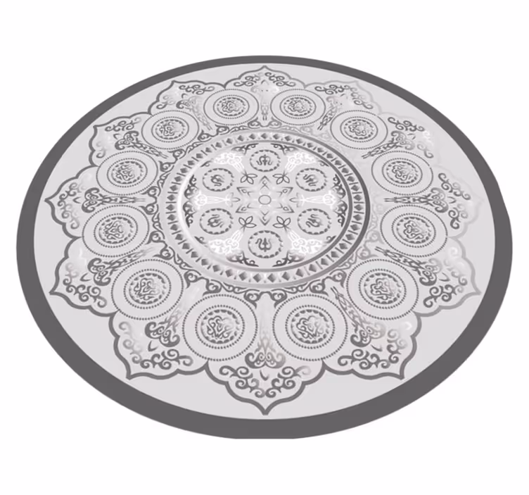 Alfombra vinílica mandala diseño de mandala - TenVinilo