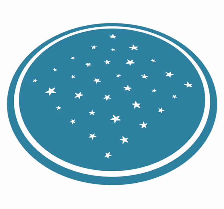 Alfombra vinílica estrellas motivo estelar - TenVinilo