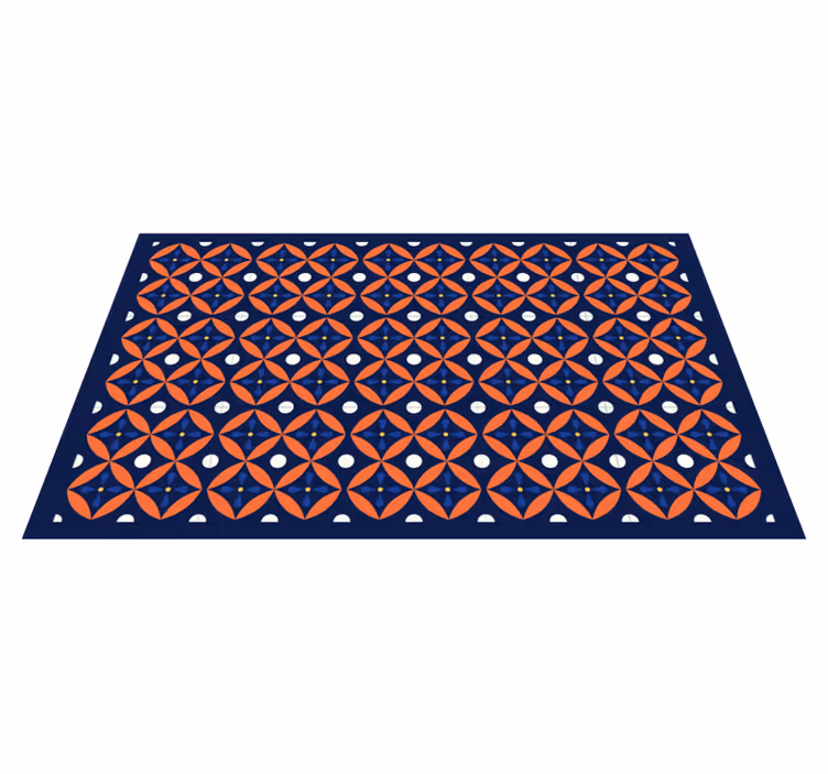 Alfombra vinilo mosaico Azulejos de texturas azul oscuro - TenVinilo