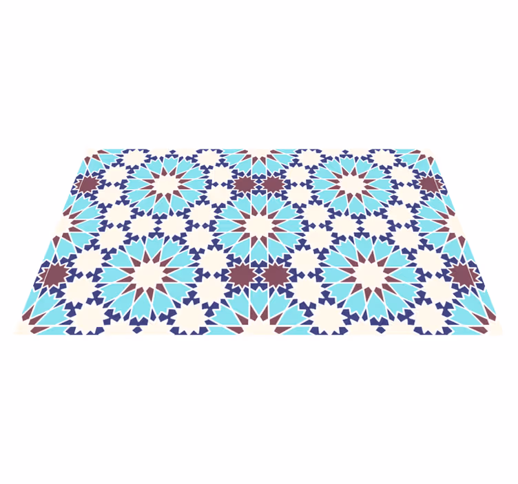 Alfombra vinílica hidráulica elegancia del patrón de mosaico - TenVinilo